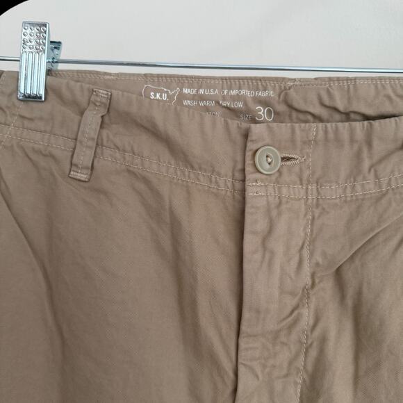 SKU Save Khaki United Pants 30x33 Beige The Weekend Chino Cotton Twill USA Made - Picture 3 of 10